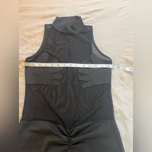 Women's Sheer Mesh Bodycon Mini Dress Mock Neck Sleeveless Size‎ Large thumbnail 8