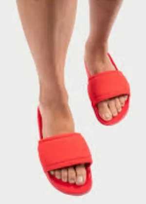 Bamabones Pilo Slide Sandals Red Size 7 / 8 Washable Comfort Streetwear NEW NWT thumbnail 1