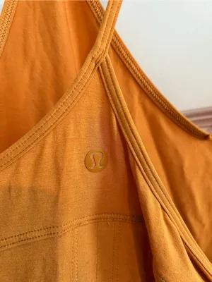 Lululemon Modal Silk Yoga Tank Top Mustard Yellow Size M / 8 thumbnail 5