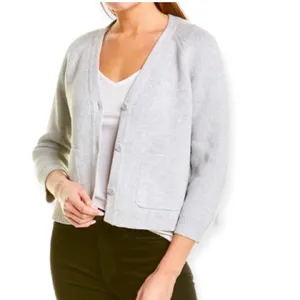 J.Crew: V-neck Cardigan Sweater Black size Medium thumbnail 3