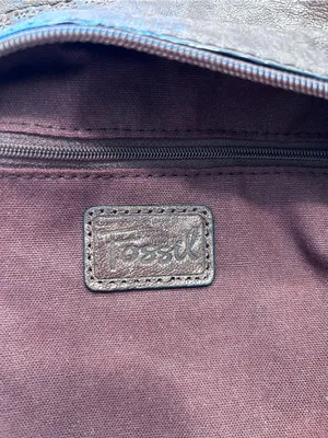 Vintage Fossil Talita Brown Leather Hobo Crossbody Handbag thumbnail 4