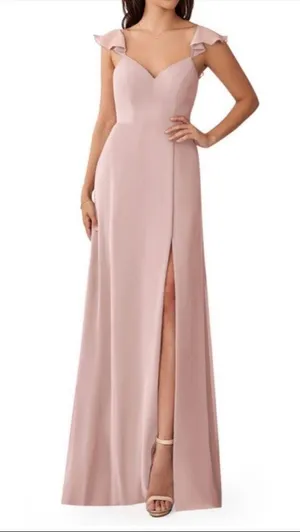 AZAZIE Everett trusty dust pink bridesmaid dress size 4. thumbnail 1
