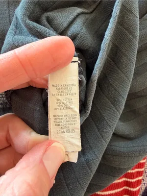 OFFLINE by Aerie OG Original Ribbed High Rise Bike Shorts Gray Medium thumbnail 4