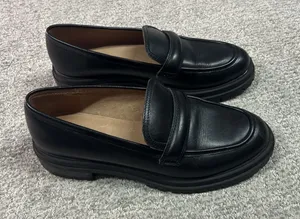 Madewell The Bradley Lugsole Black Leather Loafer Black 9.5 Chunky Preppy Y2K thumbnail 1