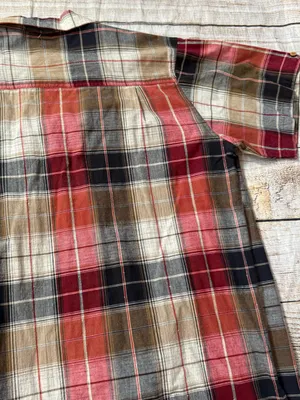 Vintage Bobbie Brooks Red Plaid Embroidery Lion Womens Shirt Size XL 16/18 thumbnail 8