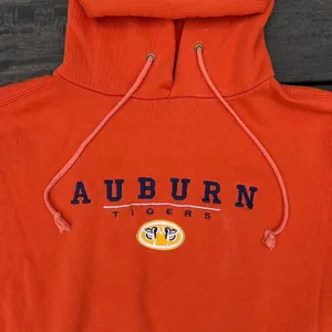Vintage Orange Jansport Auburn Tigers Hoodie Sweatshirt Colligate Top thumbnail 2