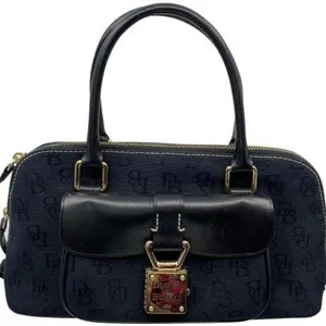 Dooney & Bourke Black Large Leather Shoulder Bag thumbnail 1