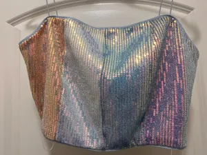 Pink lily sequin set. thumbnail 2
