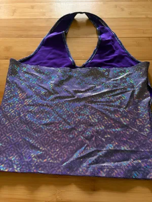 Vintage disco halter top Purple Size L thumbnail 4