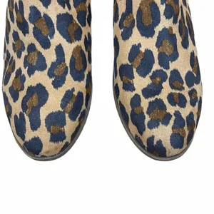 Old Navy NEW Size 8 Faux-Suede Tulip-Cutout Leopard Booties Chic Animal Print thumbnail 3