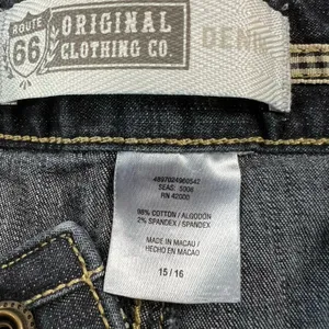 VTG Route 66 Jeans Women Juniors 14/15 Wide Leg Distressed Y2K Skater 90s Retro thumbnail 2