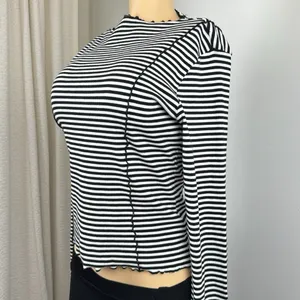 Stockholm atelier Striped Exposed Seam Boat Neck Top Sz thumbnail 3