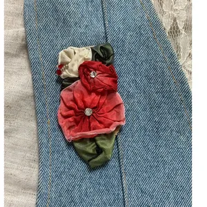 Vintage‎ Denim Floral Painting Vest thumbnail 4