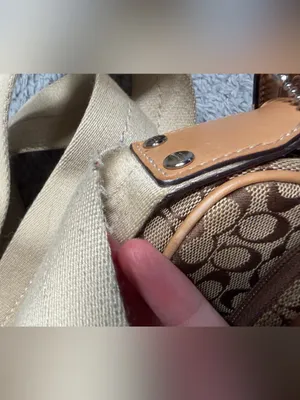 Coach Tan Signature Canvas Crossbody Bag swing pack thumbnail 12
