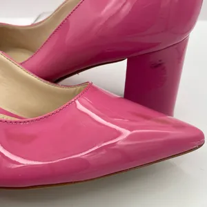 Marc Fisher Zala Barbie pink patent leather slip on pointed toe pumps Size 9M thumbnail 6
