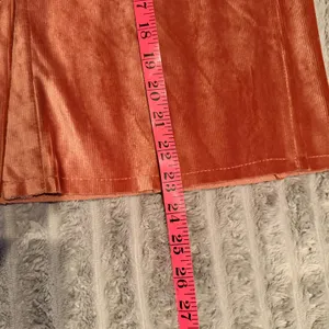 POL‎ Corduroy Button Front Mini Skirt Terracotta Pink Size S Boho A-Line Skirt thumbnail 5