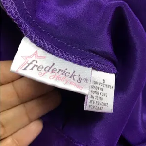 Fredricks of Hollywood vintage satin purple slip thumbnail 5