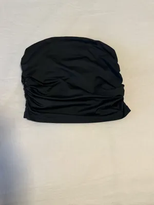 Cider Black Ruched Tube Top thumbnail 3