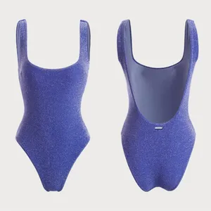 Berlook The Backless Lurex One-Piece Swimsuit-Blue 1130 thumbnail 5
