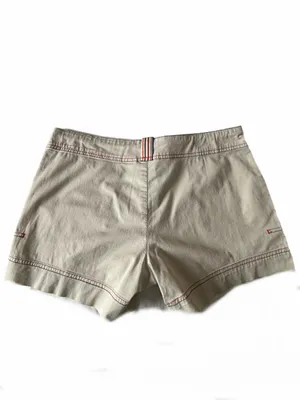NIKE Khaki/Beige Utility Shorts with Contrast Stitch & Drawstring Stretch Medium thumbnail 4