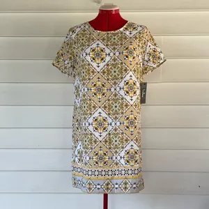 Lulu’s Dandy Lion Medallion Print Shift Dress Sz S thumbnail 2