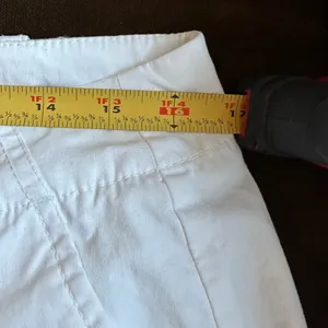 Talbots White Stretch Straight Leg Ankle Cropped Pants High Rise Size 14P thumbnail 11