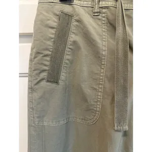 Pilcro and the Letterpress American Eagle Sage Green Utility Wide Leg Drawstring Pants Women Size 12 long thumbnail 4