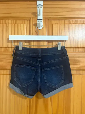 SO Favorite Low-Rise Shortie Jean Dark Wash Denim Shorts Size 0 thumbnail 3