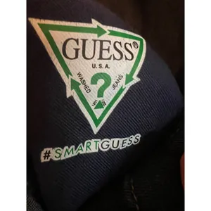 Guess‎ Jumpsuit Women Large Blue Denim Wrap Wide Leg Sleeveless V-Neck Casual thumbnail 8