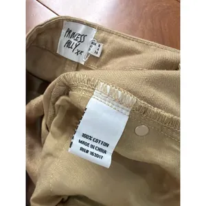 NWOT Princess Polly Denim Shorts‎ Womens Tan High Waisted Cotton Khaki 4 thumbnail 6