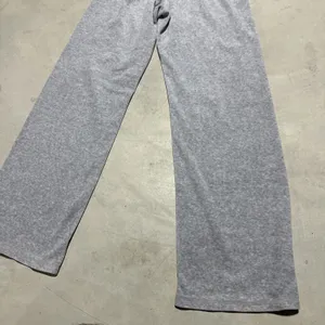 Juicy Couture Women's Gray Knit Jogger Pants Drawstring Pockets Cotton SZ M Y2K thumbnail 11