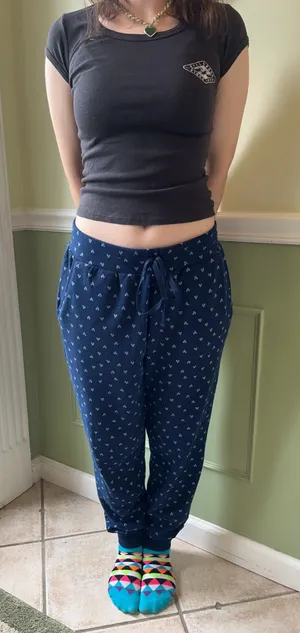 Secret Treasures blue heart pattern pajama pants thumbnail 1
