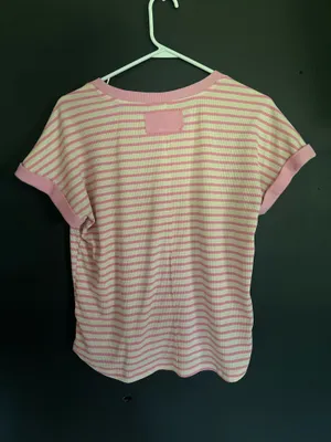Staccato Baby Pink Striped Top thumbnail 3