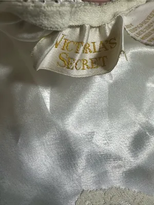 Victoria's Secret Ivory Satin Half Slip with Lace Trim thumbnail 4