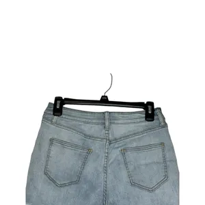 Levi's Women Jeans Wedgie‎ Skinny Button Fly Raw Hem Distressed Denim Blue Small thumbnail 5