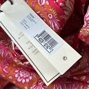 NWT FIGUE hayden Maxi skirt in batik floral raspberry print size 8 $498 cotton thumbnail 5