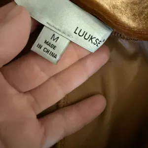 Luukse Coffee Brown Wide Leg Bell Bottom Flare Velvet Pants‎ Medium Pull On thumbnail 3