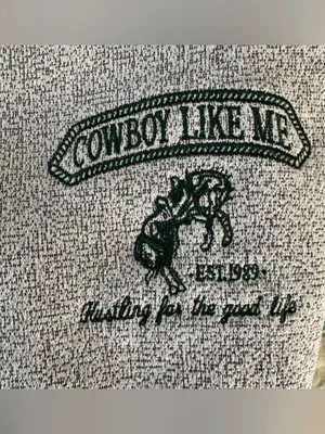 Official Taylor Swift Cowboy Like Me Crewneck Sweatshirt - Grey - Size Small thumbnail 2