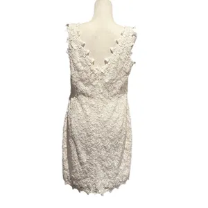 Lily Pulitzer Resort White Papillion Lace Reeve Dress in Size 12 thumbnail 4