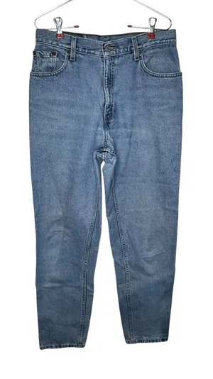 Levi's Womens Jeans 550 Relaxed Fit Tapered‎ Leg Silver Tab Denim Blue 12 Misses thumbnail 1