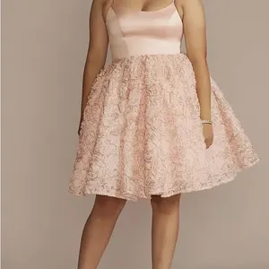 NWT Fifteen Roses pink party dress, prom dress, size 6, waist 14” thumbnail 8