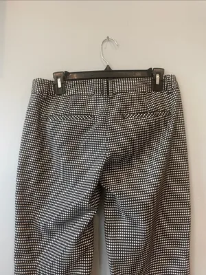 Express Black and White patterned  Stretch Trousers thumbnail 2