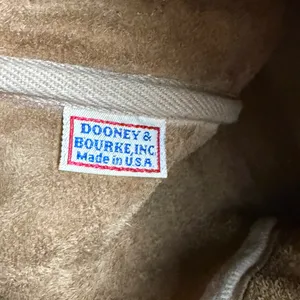 Vintage Dooney & Bourke Norwalk Leather Bucket Shoulder Bag Dark Tan / Lt Brown thumbnail 14