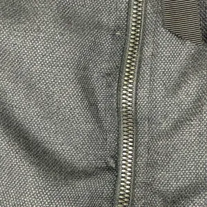 Lululemon Mixed Media Bomber Jacket Black Gray Full Zip Athleisure Womens est 6‎ thumbnail 8