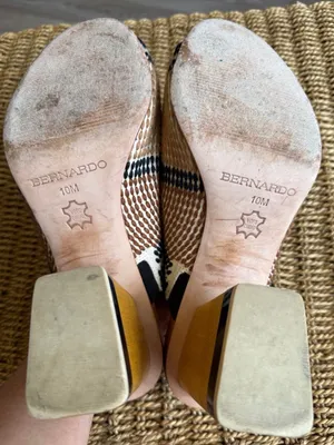 Anthropologie Bernardo Nala Woven Heeled Mules thumbnail 4