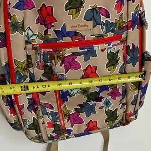 Vera Bradley Lighten Up Small Backpack‎ in the Falling Flowers Neutral pattern thumbnail 6