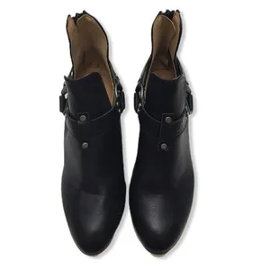 Qupid Black Pointed Toe Cut-out Ankle Booties thumbnail 12