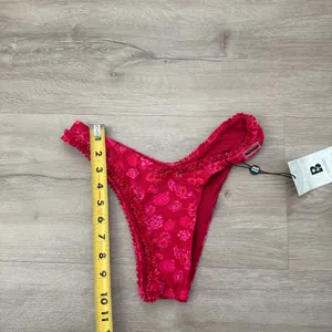 Blackbough Red and Pink Bikini Bottoms Amelia Frilled Cheeky Bottoms/Flowerbomb thumbnail 5