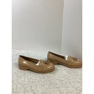 Rebecca Allen The Lug Nude IV Patent Leather‎ Tassel Loafers Size 7 Womens NIB thumbnail 2