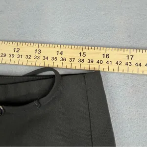 White Fox High Waist Wide Leg Tailored Trousers Charcoal Gray Buckle Waist M thumbnail 8